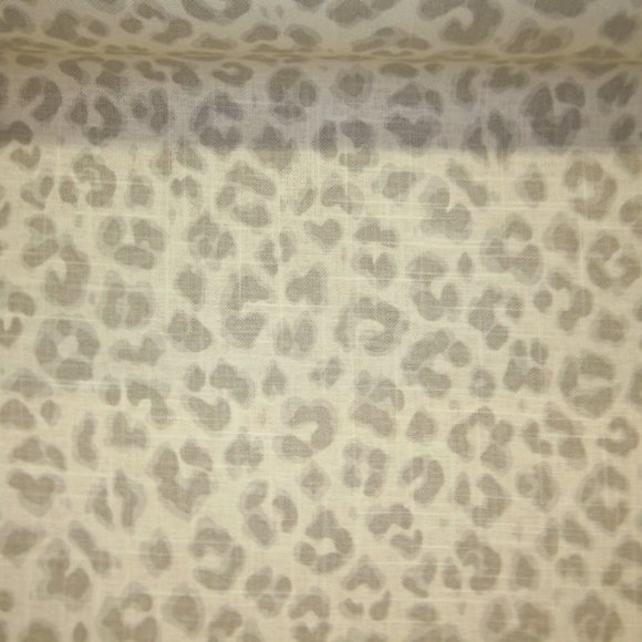 Linen Cheetah Ash Linen Fabric - Picture 2 of 6